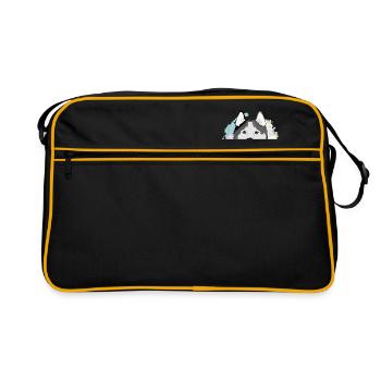 Vecteur Husky (1) - Sac Retro - noir/or - Devant