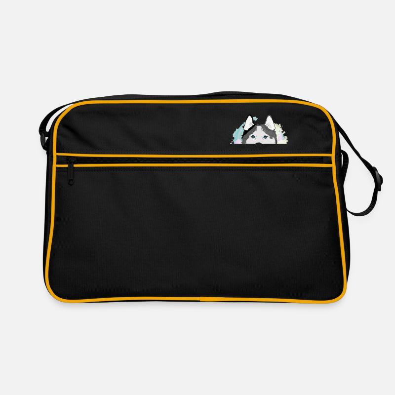 Husky Vektor (1) Retro Tasche