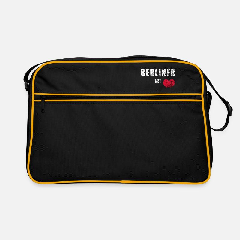 Berliner mit Herz Retro Tasche