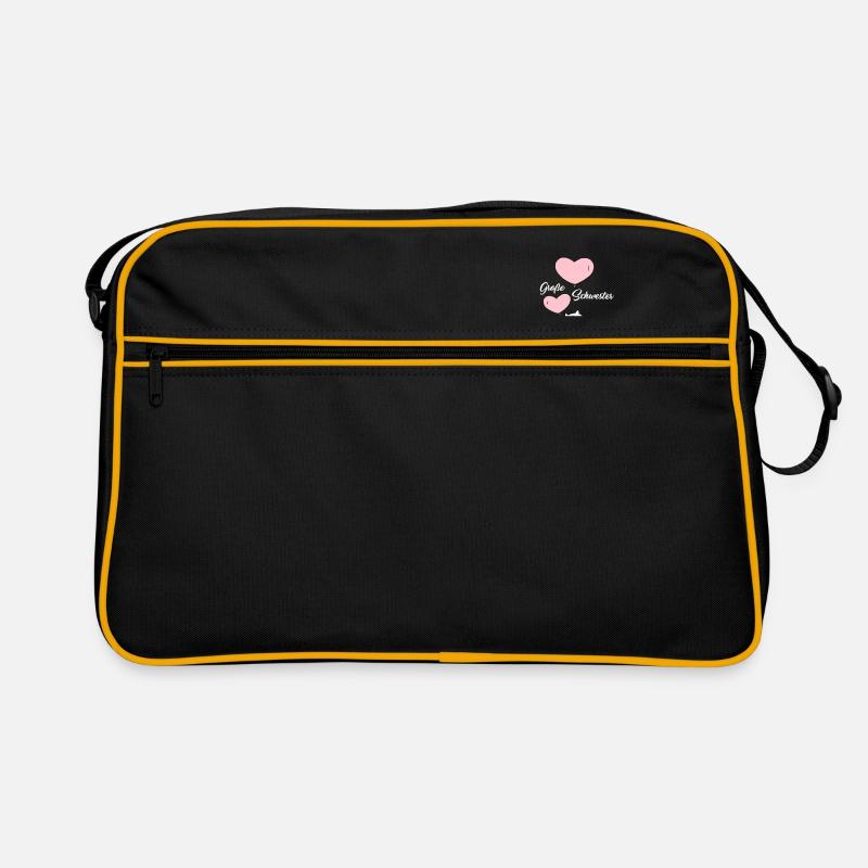 Große Schwester Süße Katzen Herz Luftballon Retro Tasche