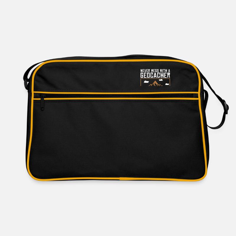 Geocaching Gps Cache Geocacher Geocache Geschenkid Retro Tasche