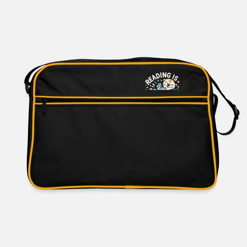 Lesen macht tierisch Spaß Retro Tasche