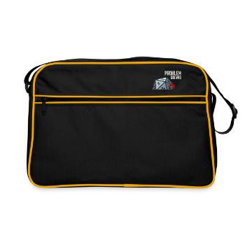 D20 Cube - Problème résolu - Sac Retro - noir/or - Devant