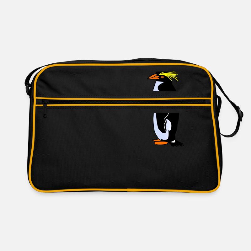 manchot - Sac Retro - noir/or