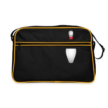 Bowling Pin - Sac Retro - noir/or - Devant