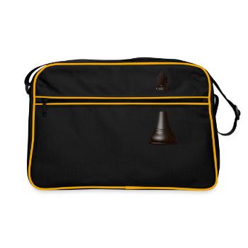 morceau roi d'échecs - Sac Retro - noir/or - Devant