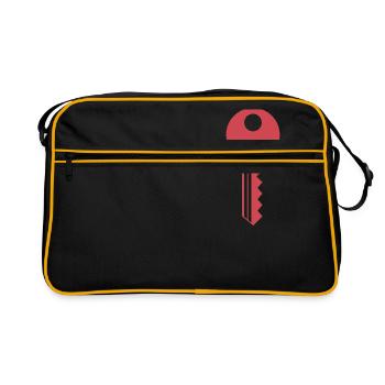 clé - Sac Retro - noir/or - Devant