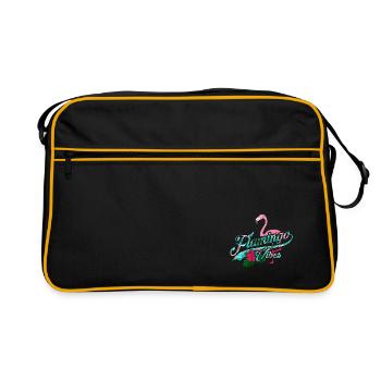Flamingo Vibes Summer Sun Summer - Sac Retro - noir/or - Devant