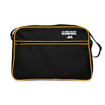 Das geilste Frauchen - Retro Tasche - Schwarz/Gold - Vorne