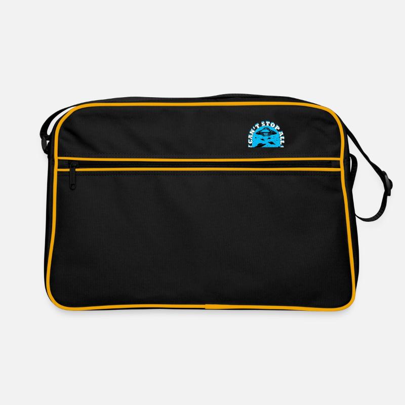 Storm Area 51 Alien Shirt - Retro Tasche - Schwarz/Gold