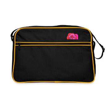Magnifique rose fantastique - Sac Retro - noir/or - Devant