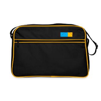 Symboles de mathématiques Spirale dorée Cadeau coloré - Sac Retro - noir/or - Devant