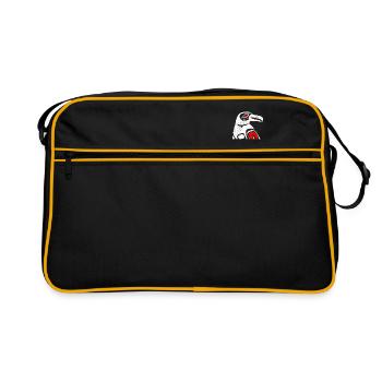 Haida Raven Funny Gift Idea - Retro Bag - black/gold - Front