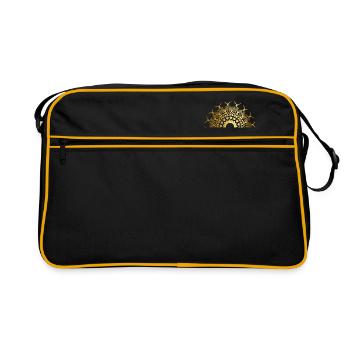 Rune Celts symbol gift ornament culture spirit - Retro Bag - black/gold - Front