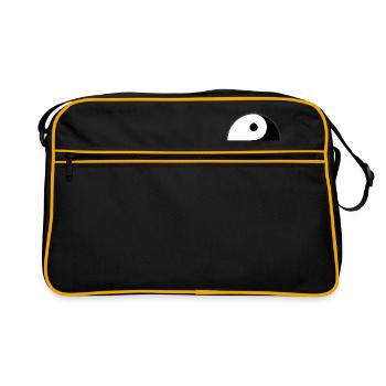 Yin und Yang svg - Retro Tasche - Schwarz/Gold - Vorne