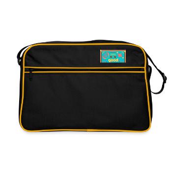 GOOD VIBES - Sac Retro - noir/or - Devant
