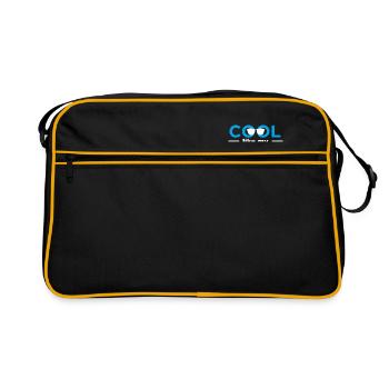 Cool Like My Uncle Baby Zwillinge Partnerlook Gift - Retro Tasche - Schwarz/Gold - Vorne