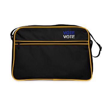 Vote Vote Vote - Retro Bag - black/gold - Front