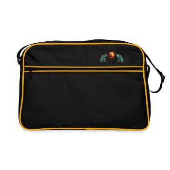 Scarabée sacrée - Egypte antique - Sac Retro - noir/or - Devant