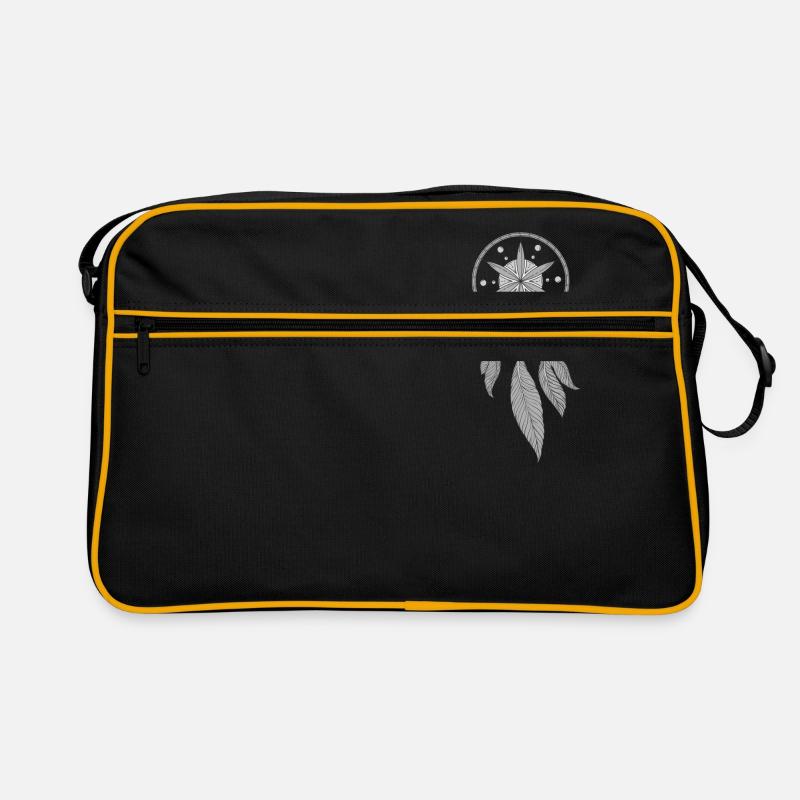 Grey Dream Catcher - Sac Retro - noir/or
