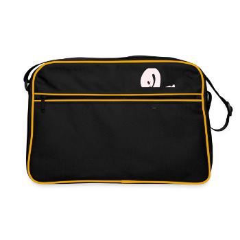cygne - Sac Retro - noir/or - Devant