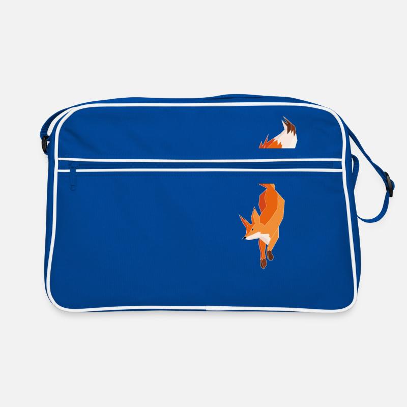 Fox Polygon Graphic Retro Bag