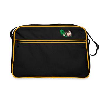 Leprechaun St Patricks - Retro Bag - black/gold - Front
