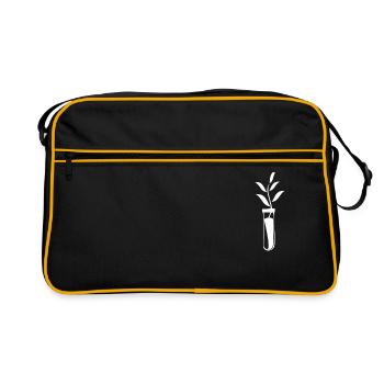 Carrot in test tube - Retro Bag - black/gold - Front