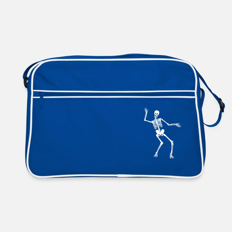 Dancing skeleton Halloween funny gift Retro Bag