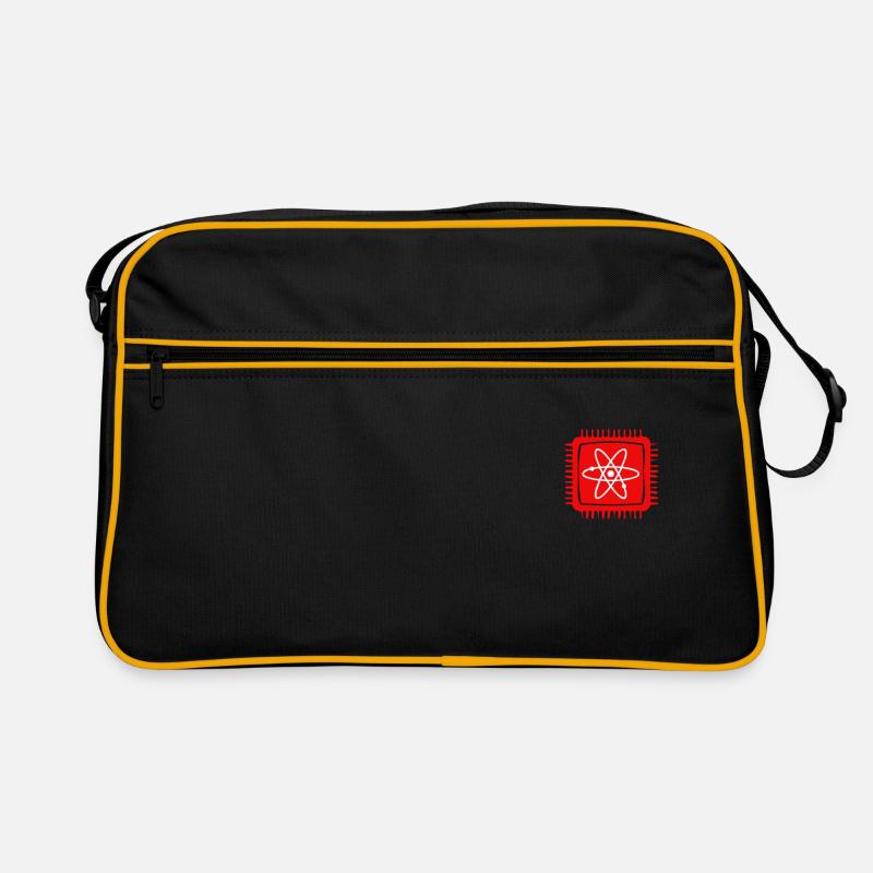 Quantencomputer Quanten Computer Physik Atom Chip Retro Tasche