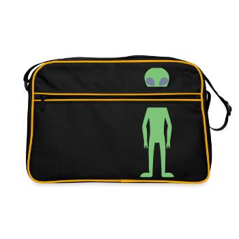 extraterrestre - Sac Retro - noir/or - Devant