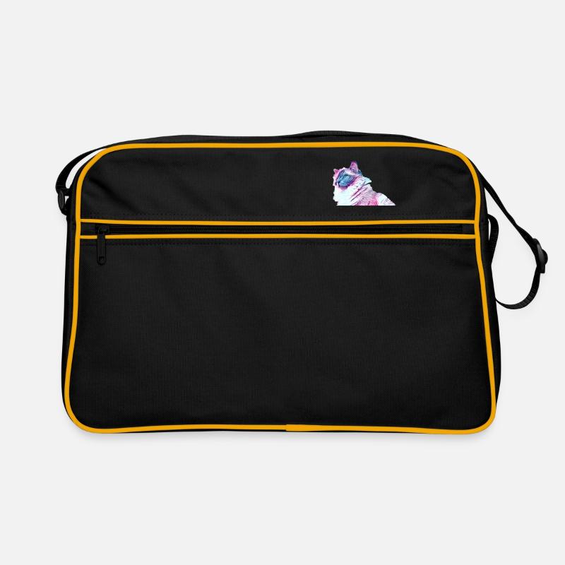 C567D5FC 1F78 48BC 8320 08E07BC565A0 - Retro Tasche - Schwarz/Gold
