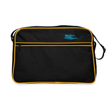 Swimming Swim Schwimmer - Retro Tasche - Schwarz/Gold - Vorne