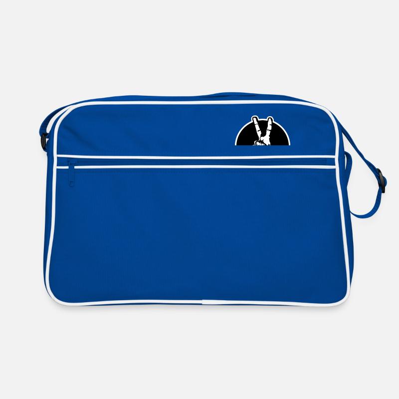 Peace Hand Zeichen Retro Tasche