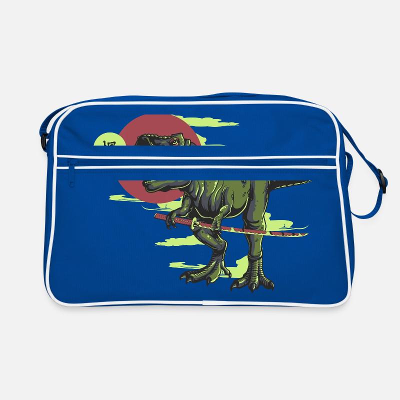 Samurai Rex Dinosaurier Retro Tasche