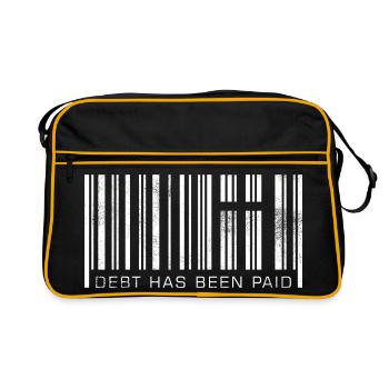 Dept has been paid - Retro Bag - black/gold - Front