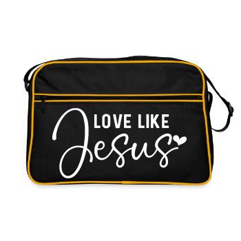 Aimer comme Jésus - Sac Retro - noir/or - Devant