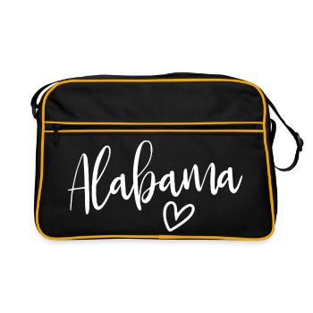 Alabama Heart Women's Love Alabama - Retro Bag - black/gold - Front