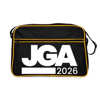 Jga 2026 Enterrement de vie de garçon - Sac Retro - noir/or - Devant