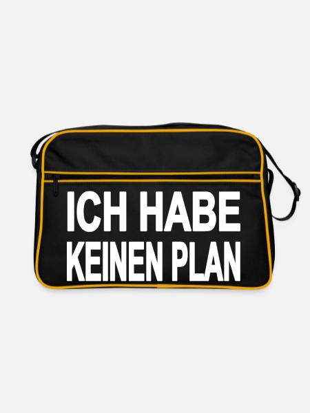 Plan - Retro Tasche - Schwarz/Gold