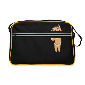Amérindiens - Sac Retro - noir/or - Devant