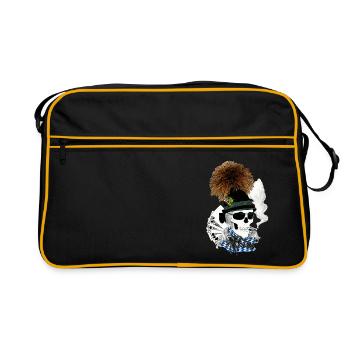 Bayern-skull - Retro Bag - black/gold - Front