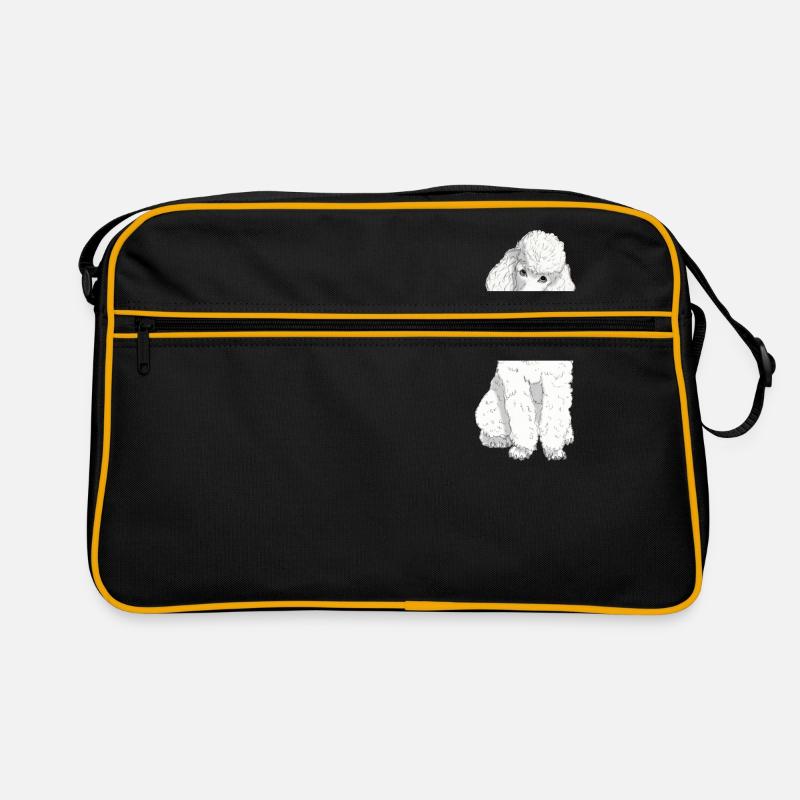 Caniche jouet blanc Sac Retro