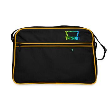 techno r - Sac Retro - noir/or - Devant