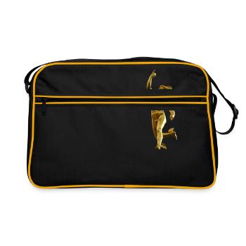 HERMES-STATUE - Retro Tasche - Schwarz/Gold - Vorne