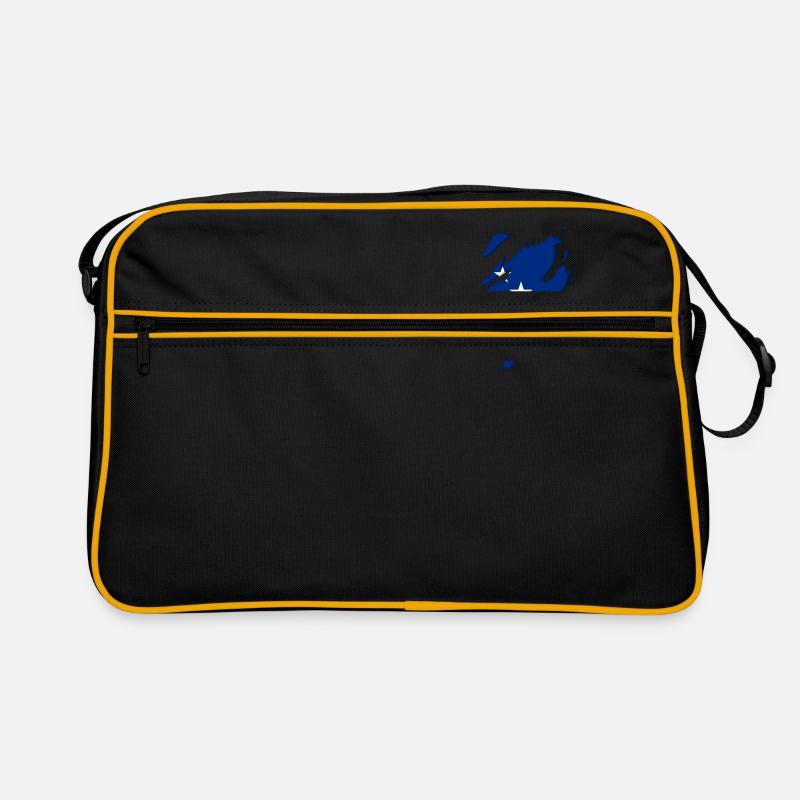 Curaçao flag torn motif Retro Bag