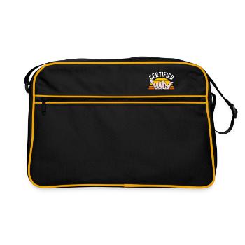 Psychologue certifié - Sac Retro - noir/or - Devant