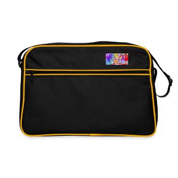 Auto - Retro Tasche - Schwarz/Gold - Vorne