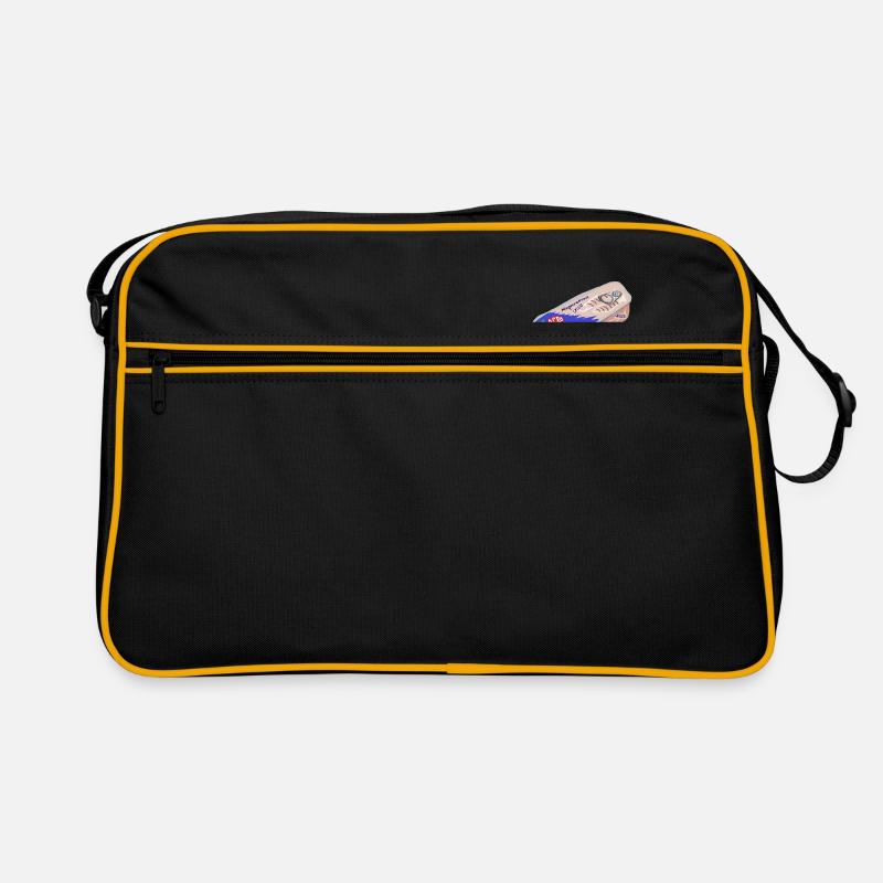 Makrele - Retro Tasche - Schwarz/Gold
