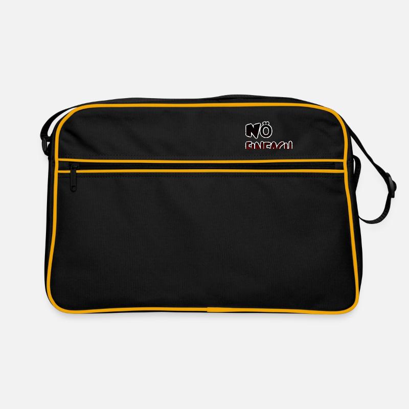 Nö - Retro Tasche - Schwarz/Gold
